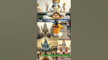 Create girl Darshan with lord Hanuman image | Lord Hanuman image create | Hanuman image bing #bingai