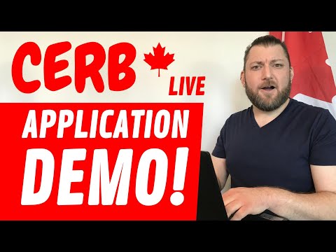 CERB - Applying on CRA MyAccount - Live Demonstration