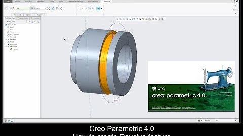 PTC Creo 4.0 tutorial: How to create Revolve feature in Creo