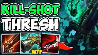 WTF?! ONE THRESH AUTO STRIKES FOR 75% OF YOUR HP?! (KILL SHOT THRESH) - League of Legends