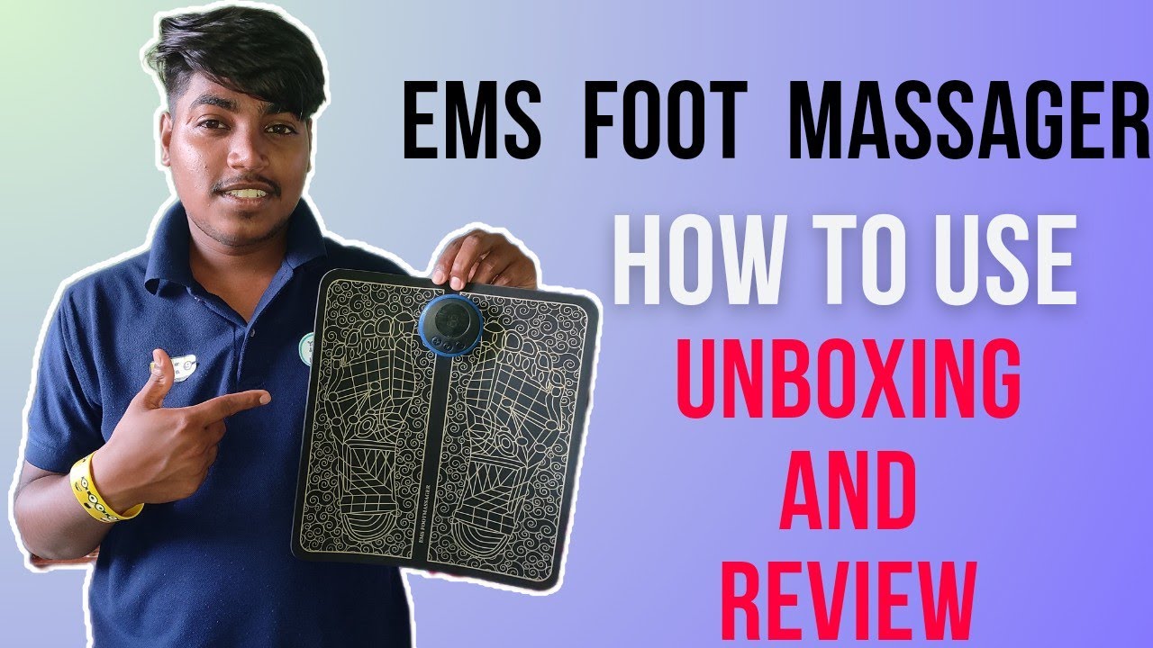 EMS Foot Massager How to Use  || Unboxing and Review