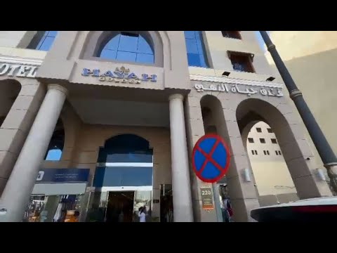 مسافة فندق الحياة جولدن والحرم بالمدينة المنورة
