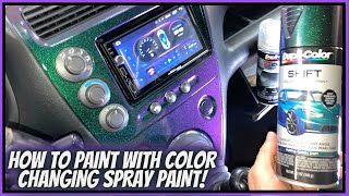 PAINTING WITH COLOR CHANGING SPRAY PAINT! AMAZING RESULTS!