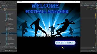 Football Manager using Javafx Library and Java Language