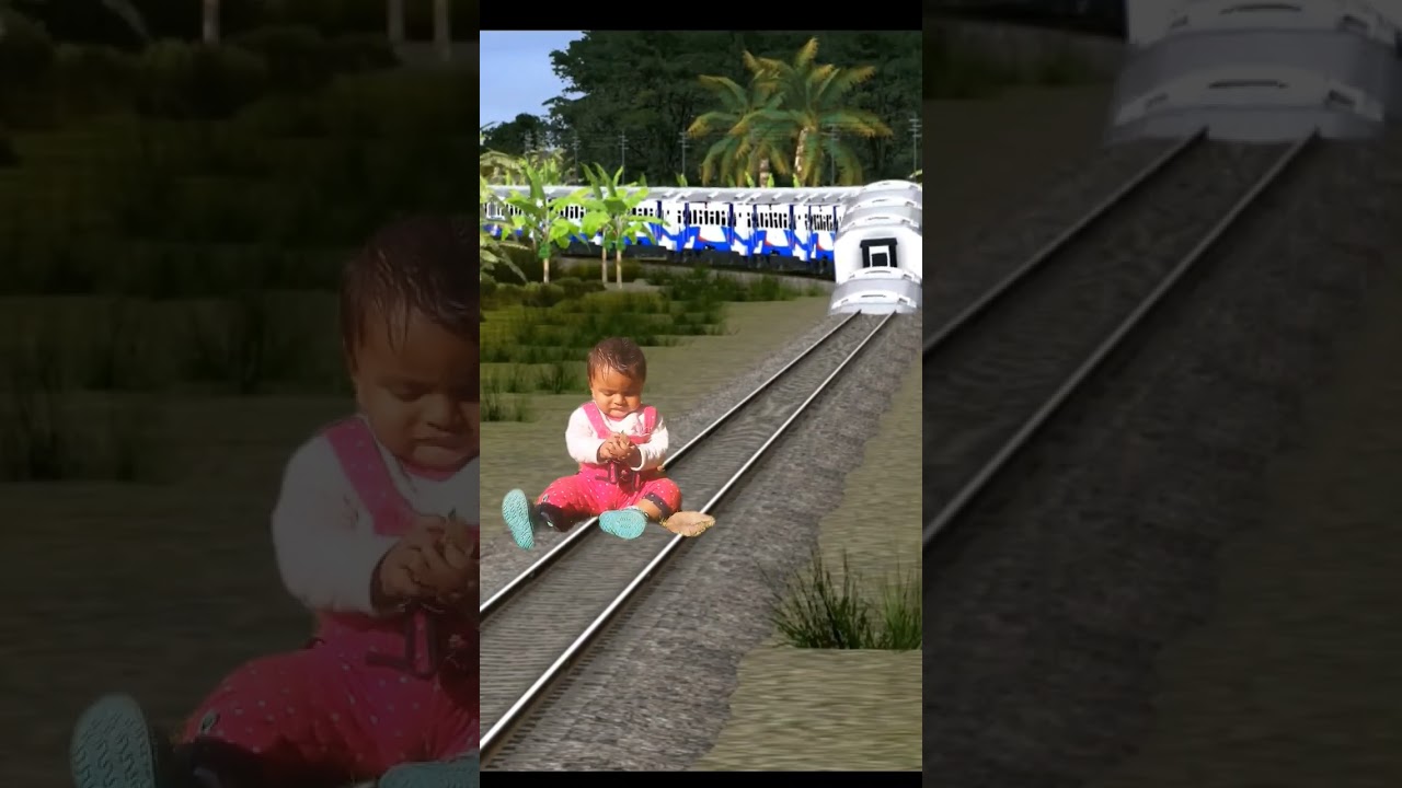 Funny train vfx magic video 