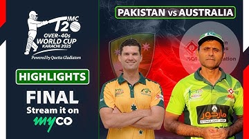 Full Match Highlights | Pakistan VS Australia | IMC Over-40s T20 World Cup 2025 – FINAL