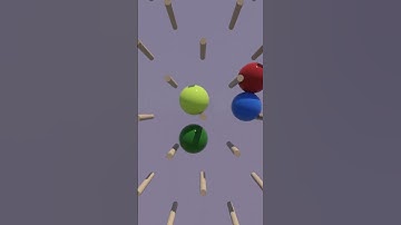 4 ball race #1 simulation  #3dsmax #animation #simulation #race #arnoldrenderer #physics