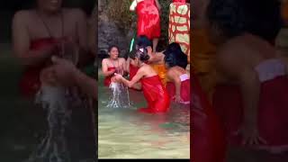 public holy bathing in Salinadi Ganga #holybath #hindumantra
