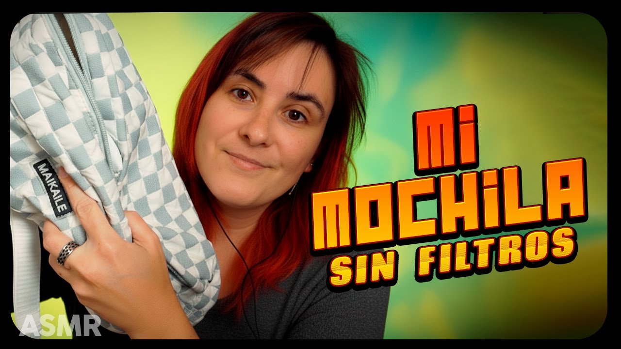 ASMR | TODO Lo que llevo en mi mochila Waterfly