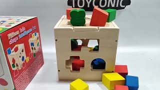 15 Hole Intelligence Shapes Box | Shapes Sorter | Colorful Puzzle Box