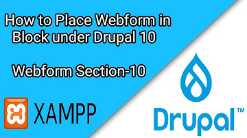 How to Place Webform in Block under Drupal 10-  Section 10 | Drupal Tutorial #17