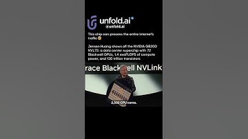 🚀 Jensen Huang Unveils GB200 NVL72 Chip for AI Breakthroughs!