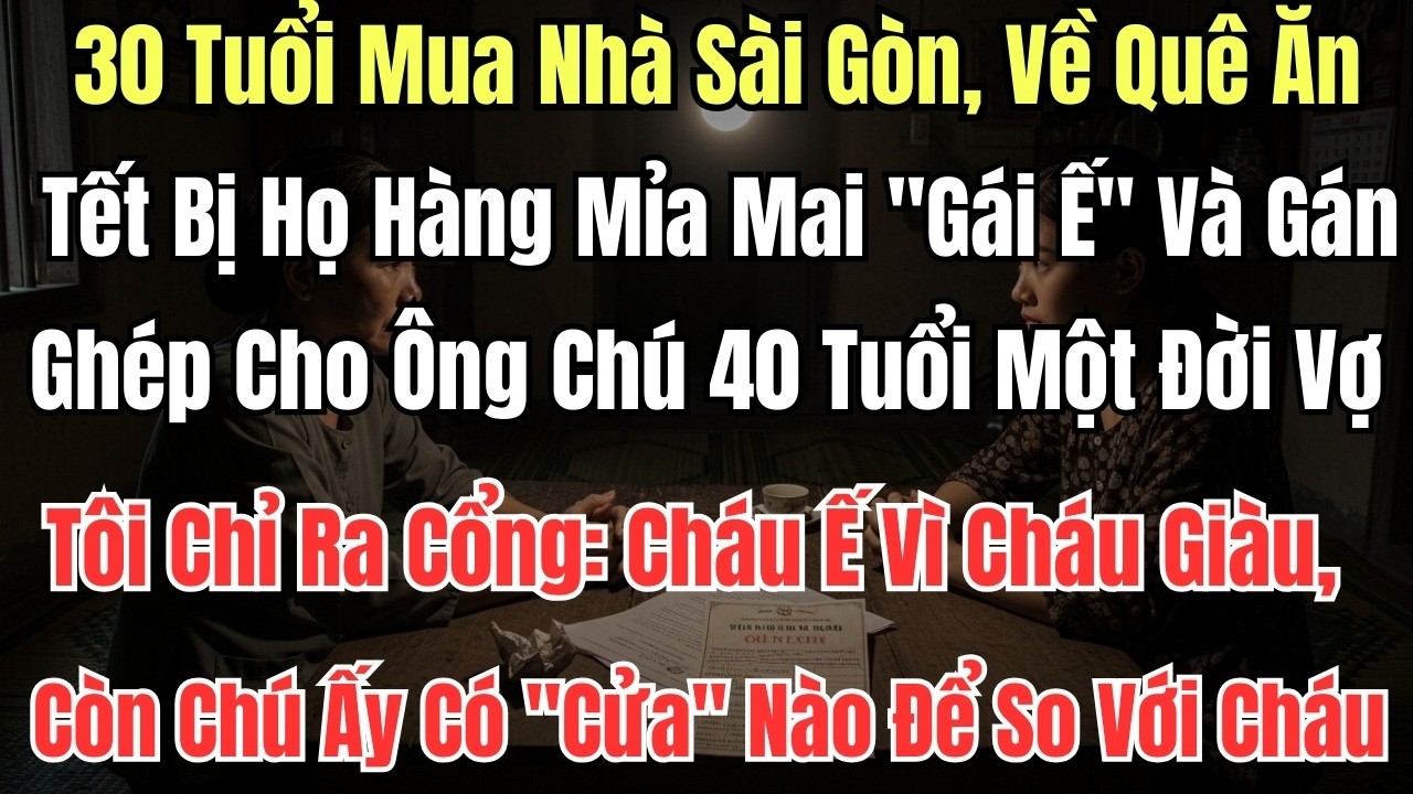 30 Tuổi Mua Nhà Sài Gòn, Về Quê Ăn Tết Bị Họ Hàng Mỉa Mai 