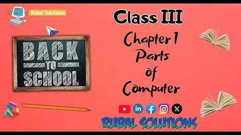 Chapter 1 - Parts of Computer (Class III)