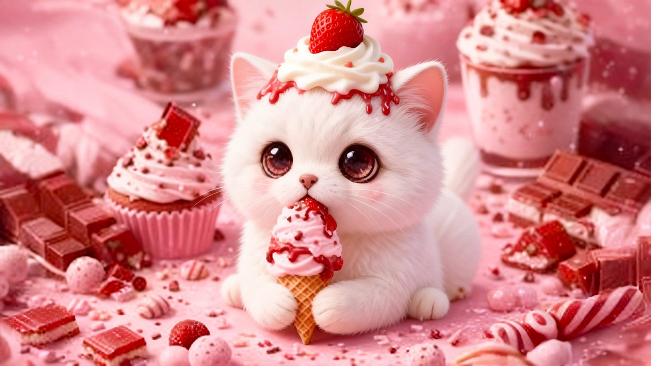 Клубничная лапка 🍓🍓🍓 Откройте для себя САМУЮ РАССЛАБЛЯЮЩУЮ фортепианную музыку для облегчения бес...