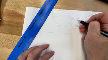 Time Lapse: One-point Linear Perspective Series: Worm’s Eye View. Cut outs and Awning.