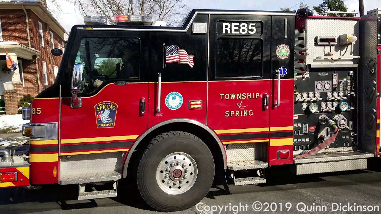 Engine 85 Rescue85 TSFRS Rescue Engine 85 Responding to a QRS Medical - 03/06/19 - YouTube