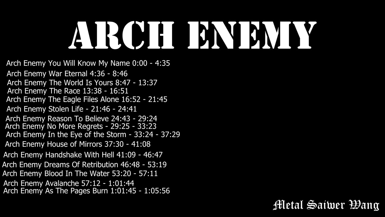 Arch Enemy   Compilation of the best tracks of Arch Enemy Alissa White Gluz on vocals