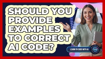 Should You Provide Examples To Correct AI Code?