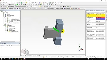 Lesson 50   Plug Joint in Analysis in Ansys Workbench