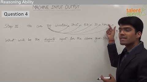 Machine Input Output | Model 1 - Example 4 | Reasoning Ability | TalentSprint Aptitude Prep
