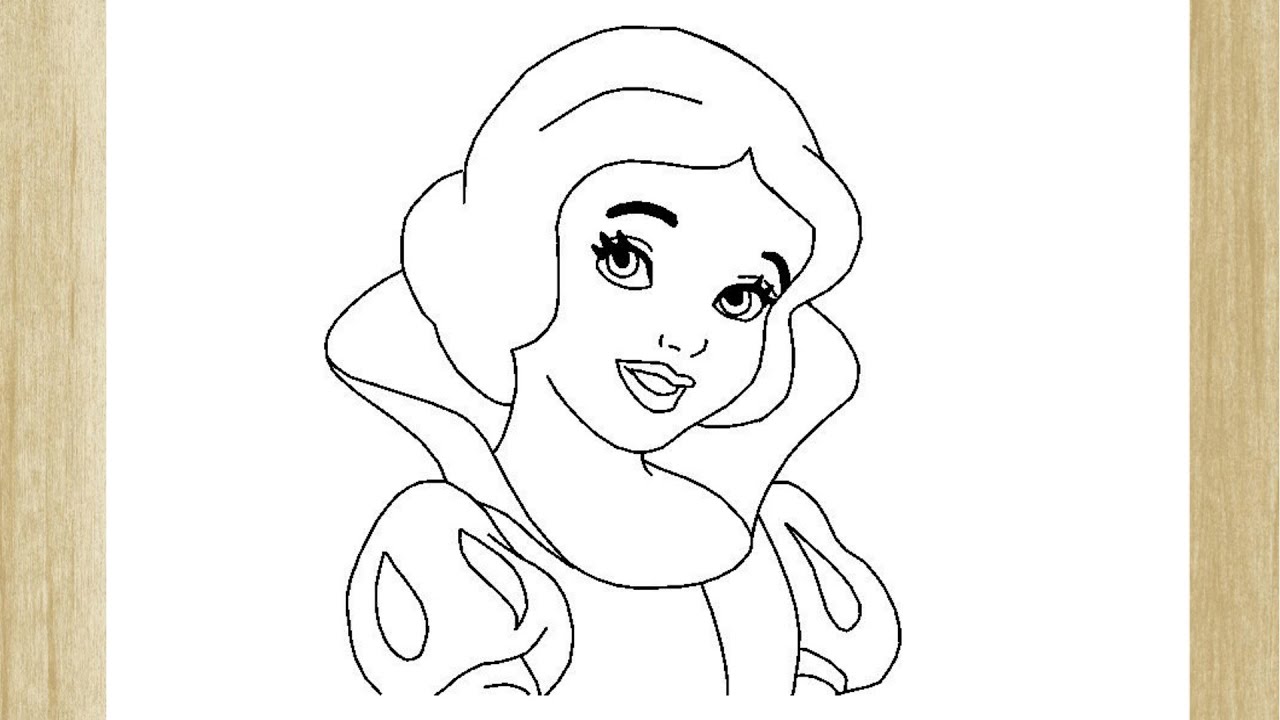 Como Desenhar a Branca de Neve (Passo a Passo) 