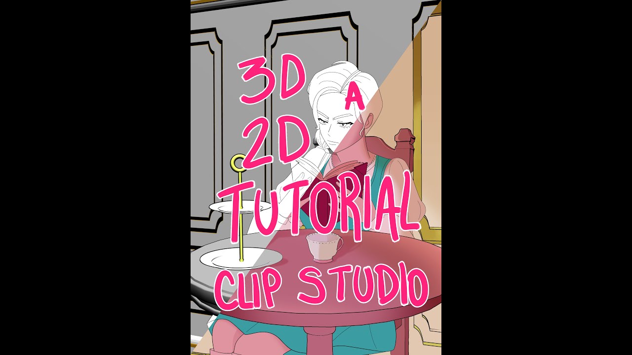 Tutorial para convertir Objeto 3D en 2D en Clip Studio Paint - YouTube