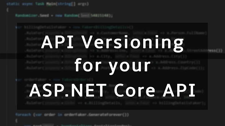 Elegant API Versioning in ASP.NET Core (Web API)