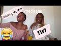TEACHING MY MOM TWI (GHANAIAN LANGUAGE)TRY NOT TO LAUGH|LEE