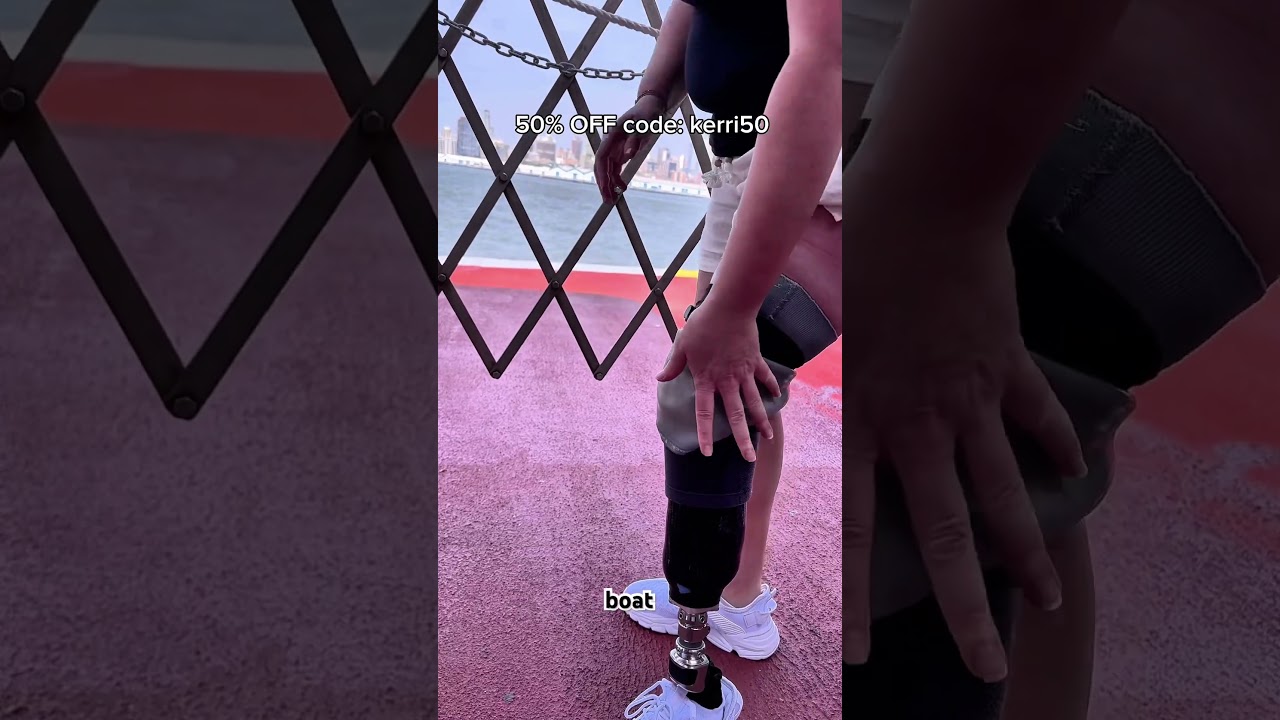 Below the knee amputee walking with prosthetic leg #ethnocarepromocode