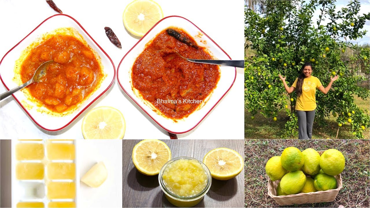 Instant Lemon Preserves Jam Nimbu Achar Video Recipes | Bhavna