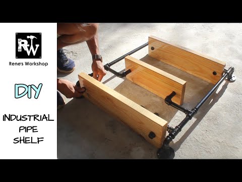 How to Make an Industrial Pipe Shelf | DIY Pipe shelves
