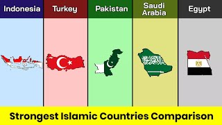 Indonesia vs Turkey vs Pakistan vs Saudi Arabia vs Egypt | Islamic Countries comparison | Data Duck