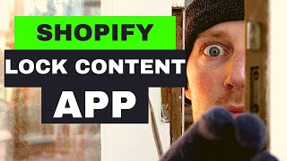 🔐 LockSmith Shopify Lock Content App 🗝 screenshot 2