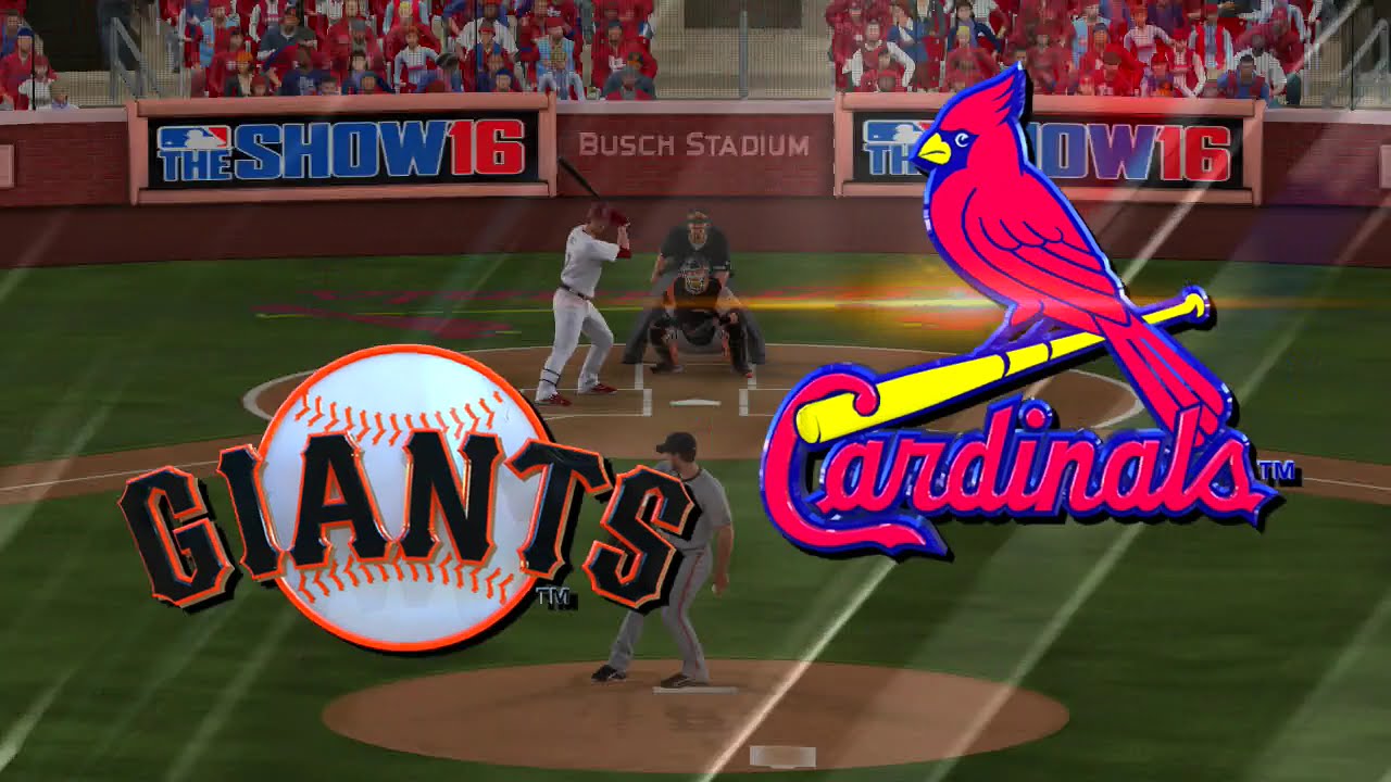 MLB The Show 16 NL Wildcard Game Prediction San Francisco Giants vs St. Louis Cardinals - YouTube