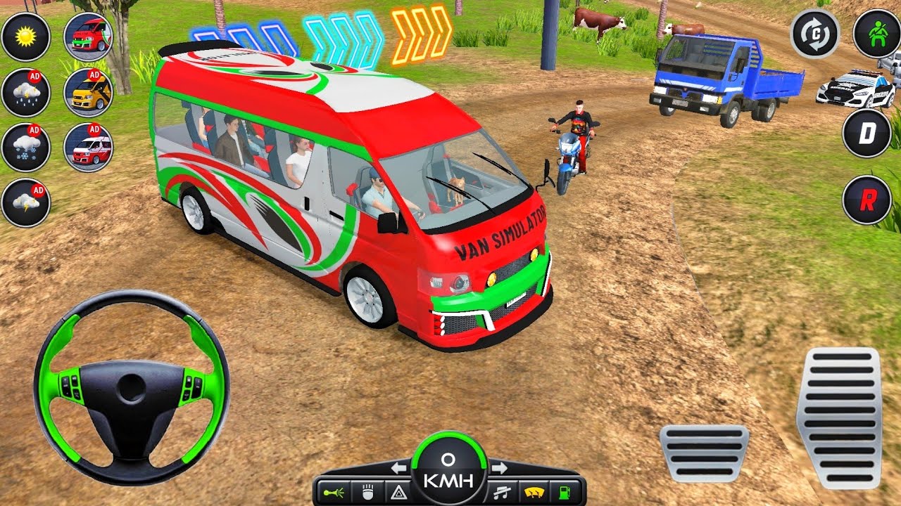 Van Driving Simulator Games 2026 - Public Minibus Realistic Offroad Driving - Android GamePlay