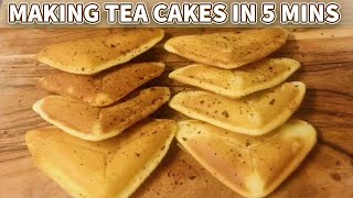 5 Mins Cake In Sandwich Maker | Vanilla Tea Cake | Tea Cake Recipe Without Oven