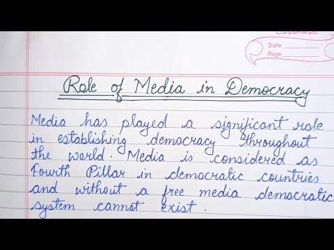 media in democracy essay