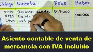 Cómo CONTABILIZAR una VENTA con IVA INCLUIDO by Felipe Delgado 1,377 views 3 weeks ago 8 minutes, 48 seconds