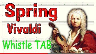 Video thumbnail of "Spring - Vivaldi - Tin Whistle - Play Along Tab Tutorial"