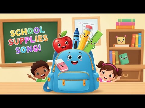 هيا نغني عن الأدوات المدرسية نشيد ممتع للأطفال 