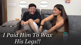 I Paid Him To Wax His Legs🫢 | Tanshi Vlogs