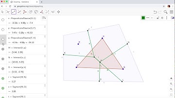 Voronoi diagram GeoGebra 4 Points