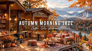 Lost in October Morning at Quiet Coffee Shop Ambience 🍂 Slow Autumn Jazz & Falling Leaves to Study screenshot 3