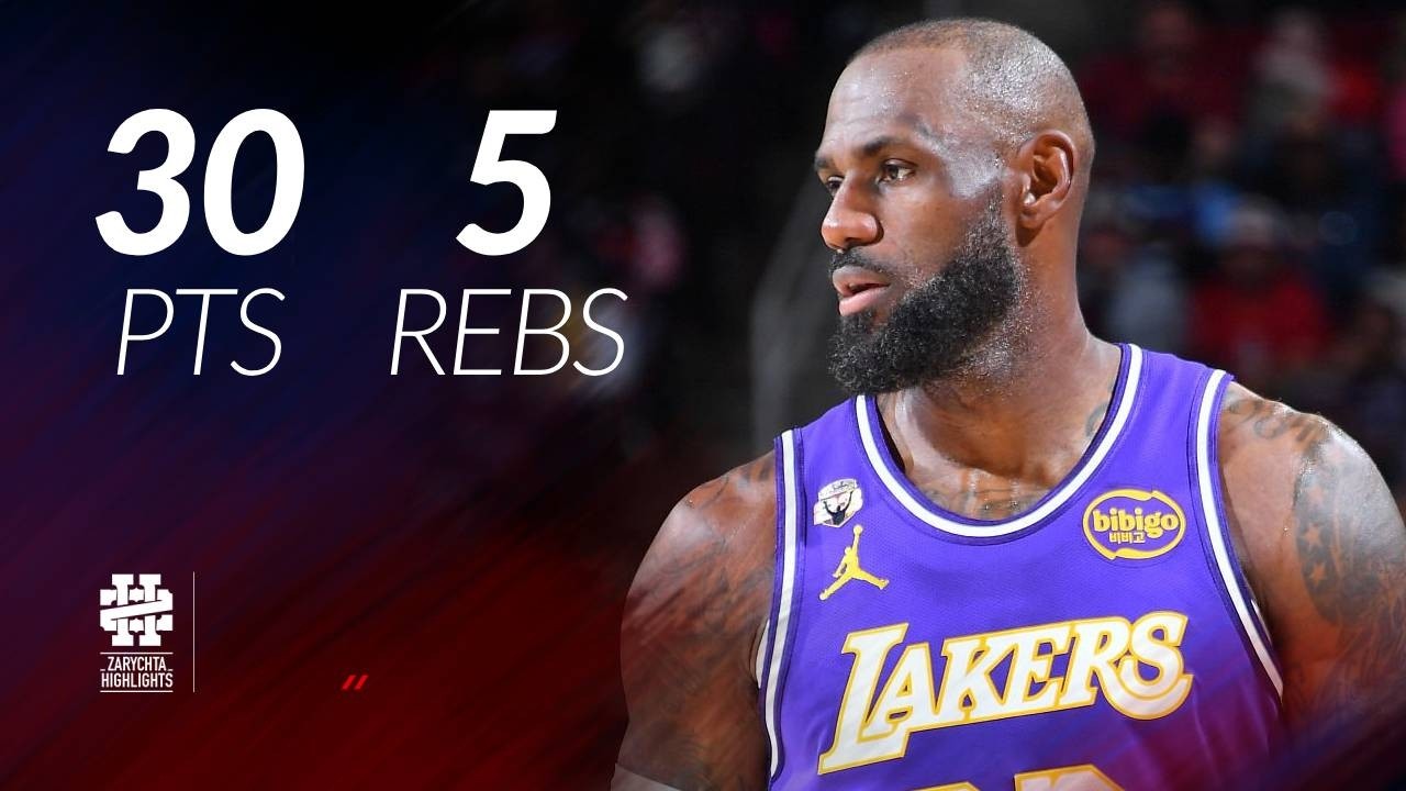 LeBron James 30 pts 5 rebs vs Rockets 25/26 season - YouTube