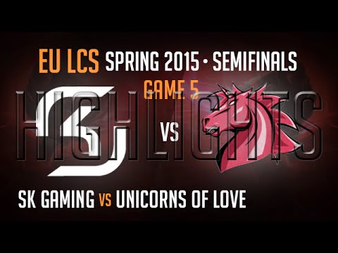 SK Gaming vs Unicorns of Love Game 5 Semi-final Highlights - EU LCS S5 Spring 2015 Playoffs