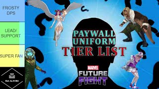 9TH YEAR UN-FREE TO PLAY FRIENDLY UNIFORM TIER LIST: MARVEL FUTURE FIGHT