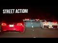 Racers going wild on the streets all night action