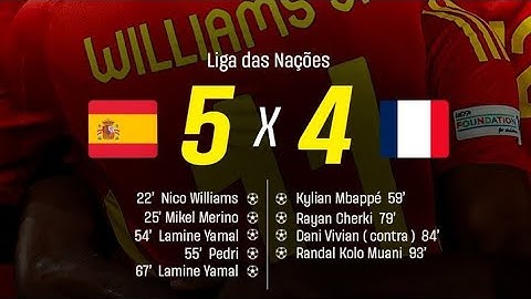 Espanha 5 x 4 França | melhores momentos | liga das nações