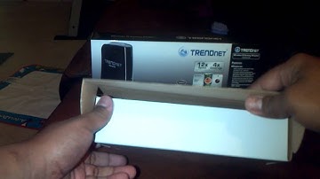 Unboxing of the Trendnet Wireless N Gaming Adapter TEW-647GA
